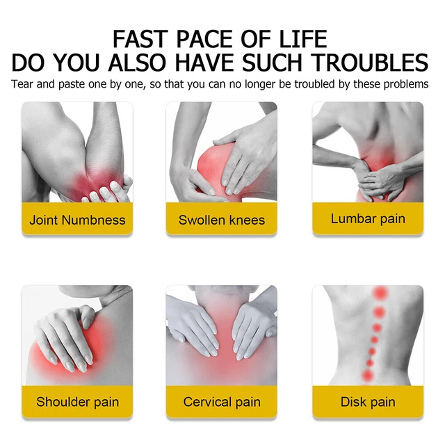 10pcs Muscle Sprain Medicine Sticker Portable Wormwood Convenient Body Massage F 11