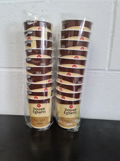 Douwe Egberts Pure Gold Medium Roast Coffee Cups 20 Pack  Black/white