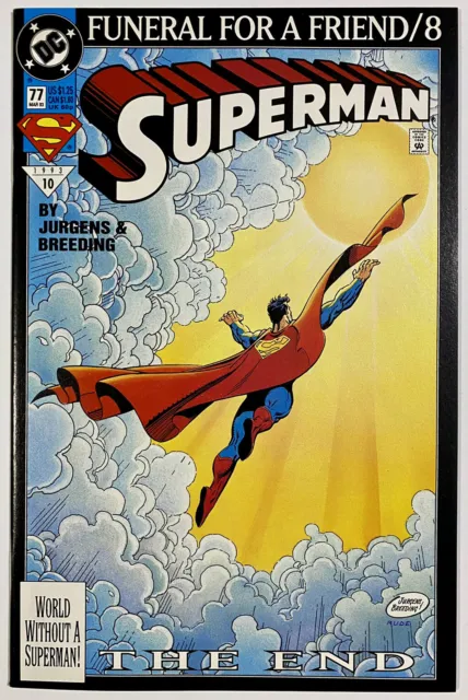 Superman #77 Vol. 2 Funeral For A Friend DC Comics 1993 NM