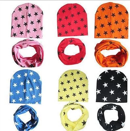 Cappello Berretto Sciarpa 2pcs Set Bambina Caldo Inverno Uncinetto a Maglia