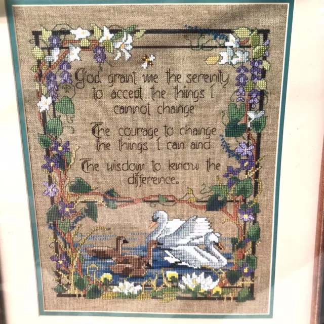 1989 Dimensions Counted Cross Stitch KIT 3669 Prayer For Serenity by Nancy Rossi 3