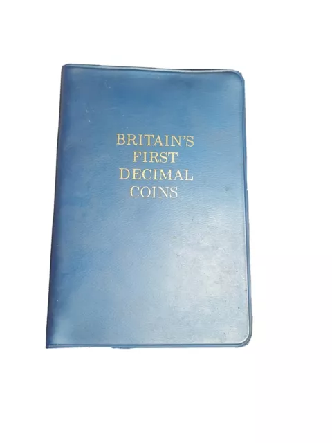 Britains First Decimal Coin Set Of Uncirculated Coins In Wallet