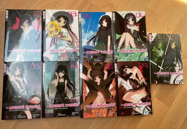 Accel World light Novel 1-9 Reki Kawahara zum Manga