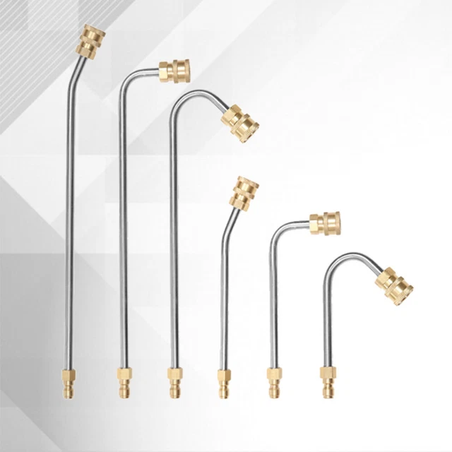 90 Degrees Curving High Pressure Car Washer Spray Lance Extension Bar 1/4"