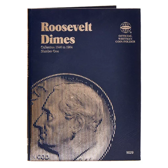 Whitman Blue Coin Folder 9029 Roosevelt Dime #1 1946-1964  Album / Book  10 cent