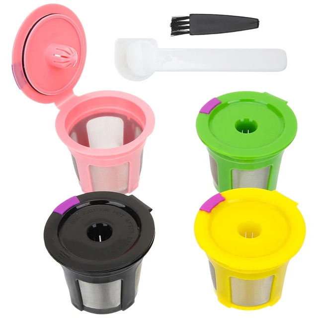 4 Pcs Kaffeemaschinenfilter Wiederverwendbare K-Becher Korb Tasse Filterbecher