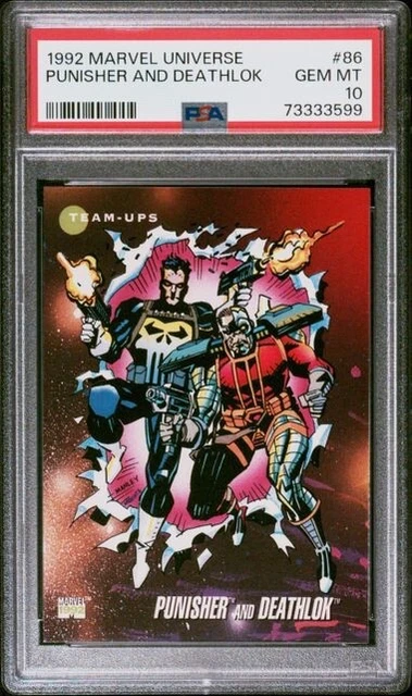 1992 Marvel Universe Series 3 Punisher and Deathlok Team-Up #86 Impel PSA 10 GM