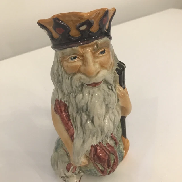 Staffordshire Shorter & Son Farther Neptune Toby Jug Mug England Hand Painted