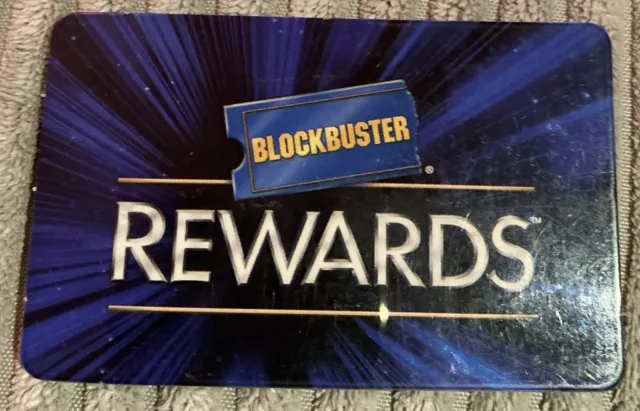 Vintage 2002 Blockbuster Membership Rewards Card
