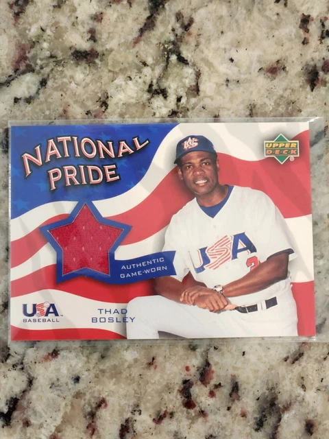 2004 Upper Deck National Pride Series 2 Jerseys Thad Bosley #NPJ-TB (PWE)