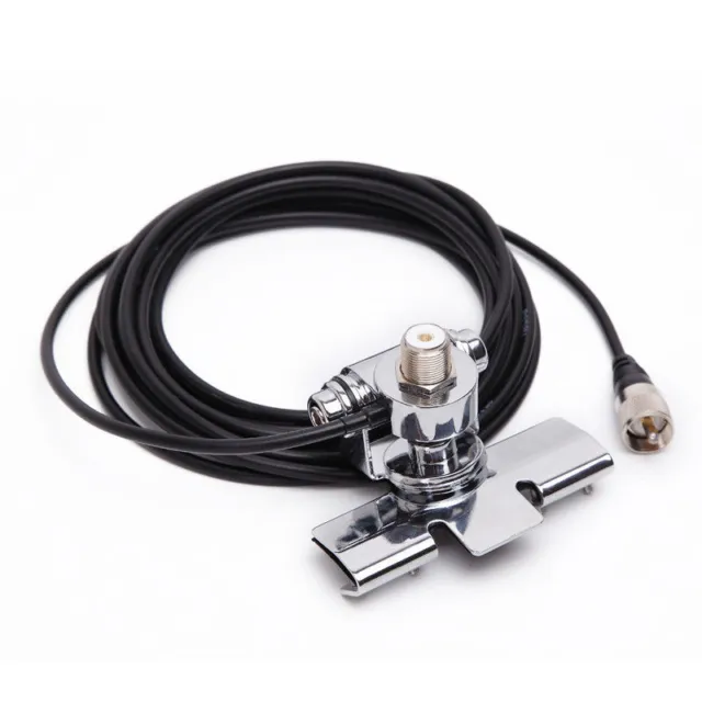 5M PL259 Feeder Cable + RB400 Car Antenna Clip Mount For Yaesu FT2900 FT8800R