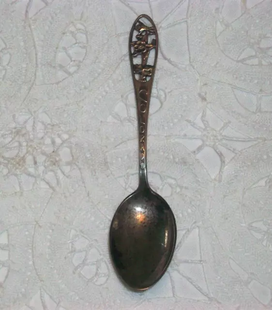 Old Vintage Sterling Silver Colorado Columbine Demitasse Spoon