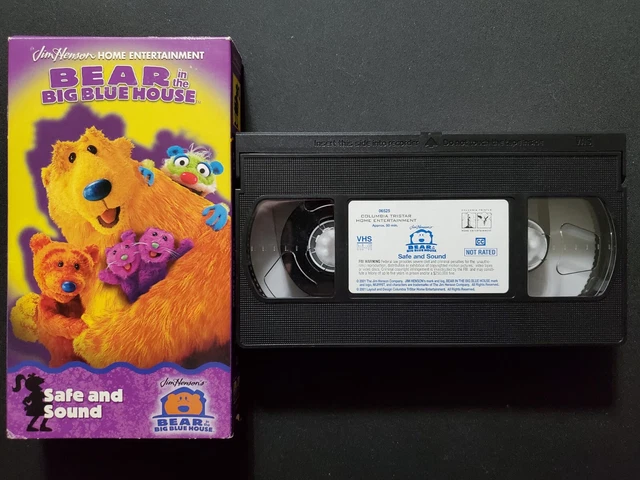 BEAR IN THE Big Blue House Safe and Sound VHS 2001 Jim Henson Home ...