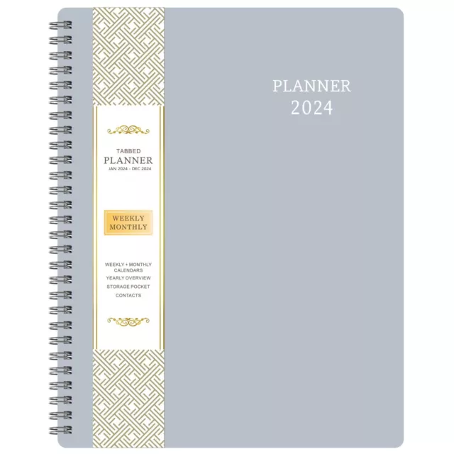 2024 Planner, Jan 2024 - Dec 2024, Planner 2024, Weekly & Monthly Planner 8"x10"