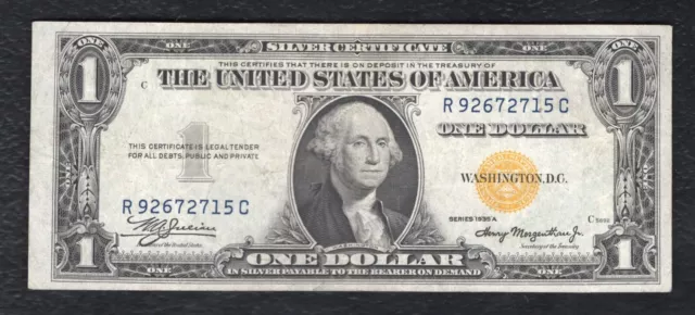 Fr. 2306 1935-A $1 One Dollar “North Africa” Silver Certificate Extremely Fine C