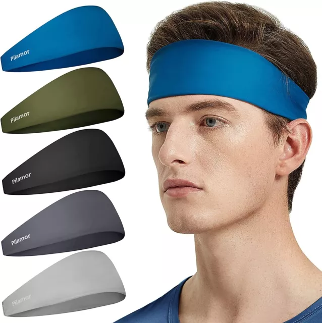 5 Pack Diadema Corriendo Banda Deportiva De Sudor Banda Para Cabello Para Hombre