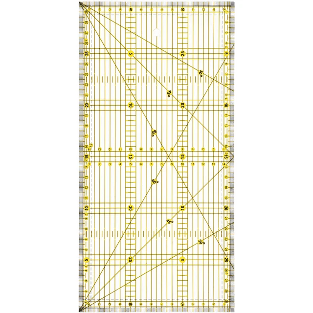 Cut Acrylic Quilters Ruler Precision Tools Quilting Rulers Two-color