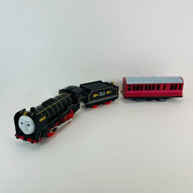 THOMAS & FRIENDS TrackMaster HIRO Motorized Train Engine + Passenger ...