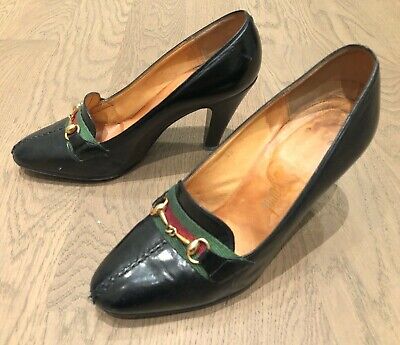chaussures escarpins vintage satin Carel T 36 