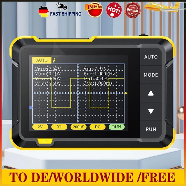 Handheld Oscilloscope 800VPP Electronic Component Tester 2.5MSa/s Sampling Rate