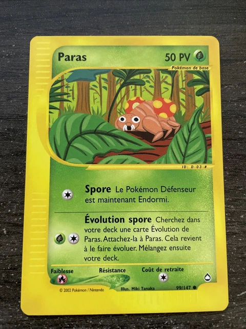 Paras Commune - Pokemon 99/147 Aquapolis Neuf Fr