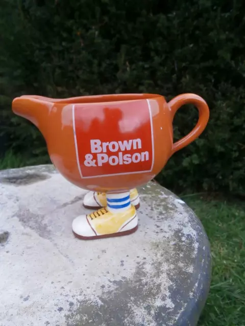 Vintage Carlton Walking Ware Brown & Polson Advertising Gravy Sauce Custard Boat