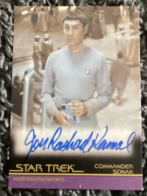 The Quotable Star Trek Movies Autograph Auto Card A90 Jon Kamal Rashad As Sonak.