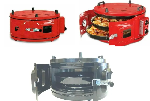 Electrical Roster TURKISH Itimat Grill Round Oven BBQ 32L DOUBLE & SINGLE TRAY