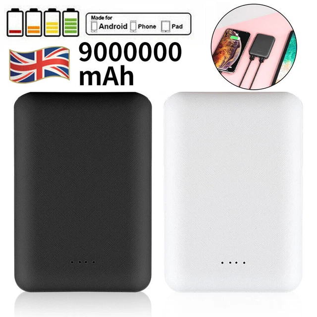9000000mAh Power Bank Portable Fast Charger Battery Pack 2 USB for Mobile Phone