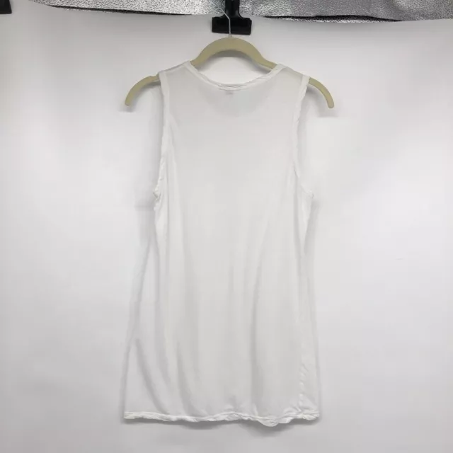 James Perse White Slub cotton-jersey tank size 2 *flaws* 2