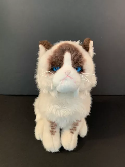 GUND Grumpy Cat Plush 10" Blue Eyes Siamese Kitty Stuffed Animal Sitting 4040133
