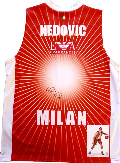 MAGLIA ARMANI JEANS Milano Nedovic Autografata Maglia Olimpia Milano Signed 2019 EUR 49 00 PicClick IT