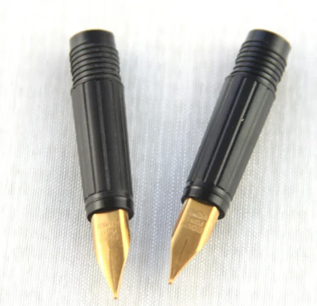 Two Reform Fountain Pen Nibs. Gold Plated With Iridium Tip New Nibs & Seals