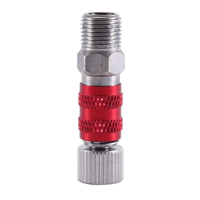 Adaptador de montaje de control de aire de liberación aerógrafo manguera roscada de 1/8 de pulgada ConnecK1