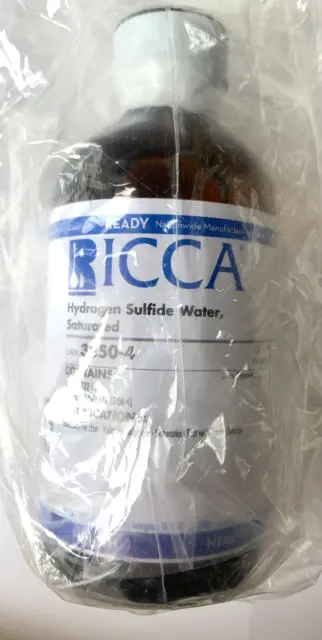 Ricca 3850-4 Hydrogen Sulfide Water, Saturated 120ML Bottle EXP: MAY 2023