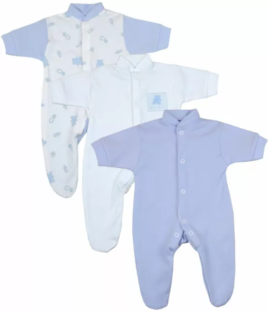 BabyPrem vorzeitige frühe winzige Baby Junge Kleidung Schlafanzug Babygrow 1-3 3-5 5-8 Pfund