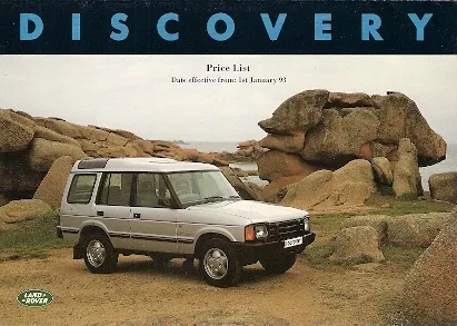 Land Rover Discovery Prices & Options 1993 UK Market Foldout Brochure Tdi V8i S