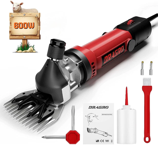 DRAGRO Sheep Clippers 600W, Professional Animal Shearing Machine, Farm Livest...