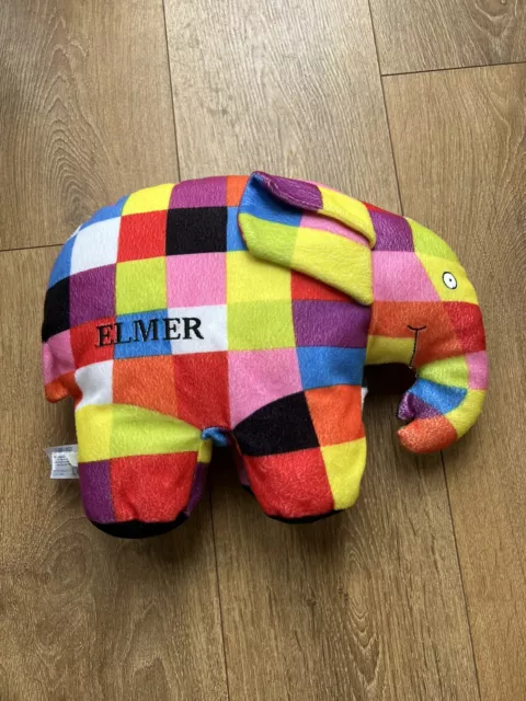 Elmer The Patchwork Elephant Soft Toy Plush Comforter 13" David McKee