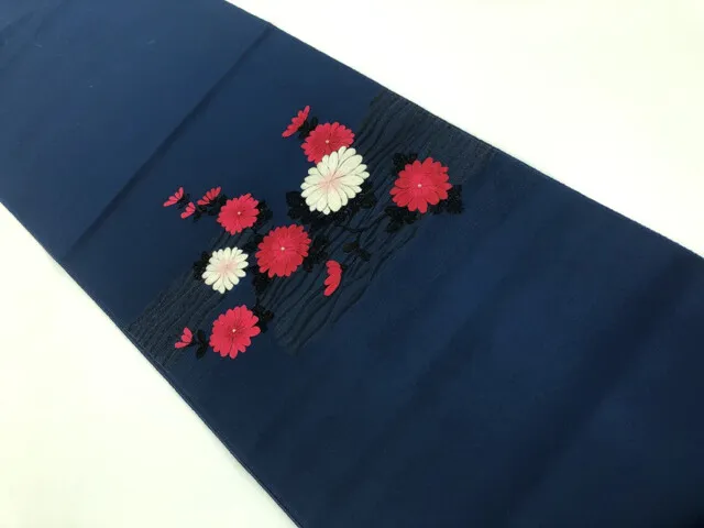 6517216: Japanese Kimono / Vintage Nagoya Obi / Embroidery / Kiku