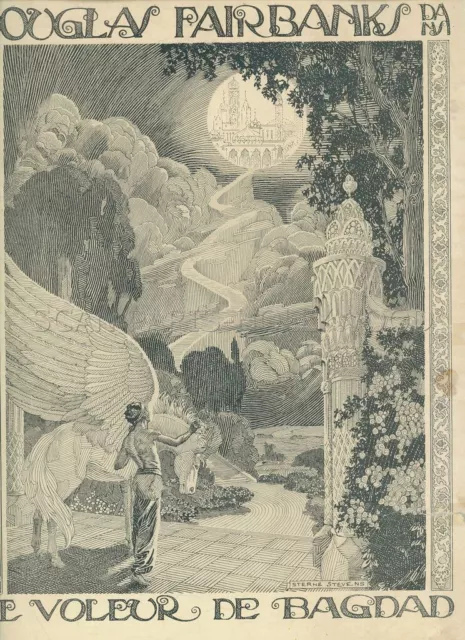 Douglas Fairbanks The Thief Of Bagdad 1924 Belgian Pressbook Sterne Stevens Art 2
