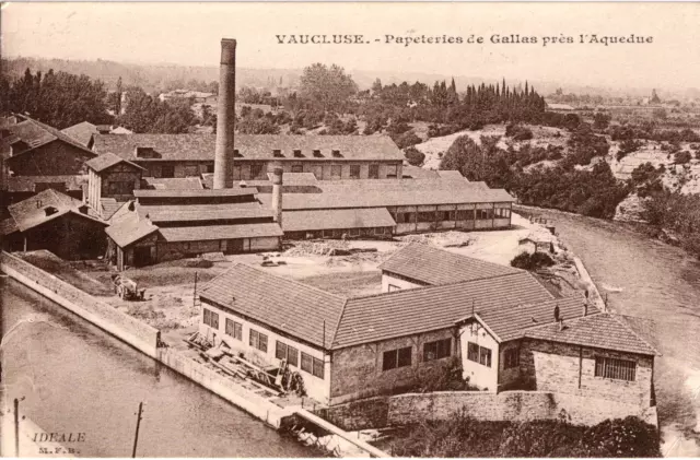 CPA - 84 - FONTAINE DE VAUCLUSE - PAPETERIES DE GALLAS PREéS L'AQUEDUC.