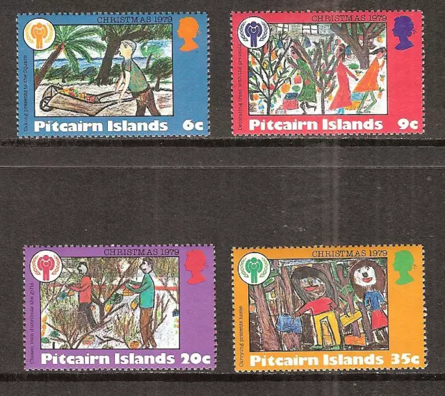 Pitcairn Islands # 188-191 Mnh Christmas, 1979