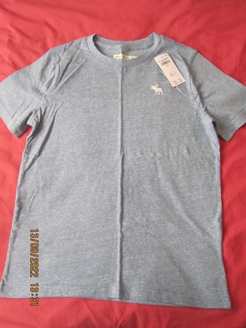 Abercrombie & Fitch Blue Marl Short Sleeved T-Shirt - 9-10 yrs - BNWT!! RRP £12