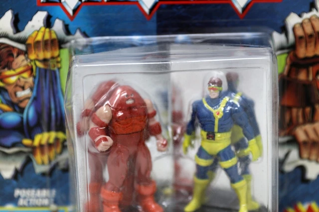 1994 Toybiz Marvel X-Men Steel Mutants Juggernaut Vs Cyclops Moc
