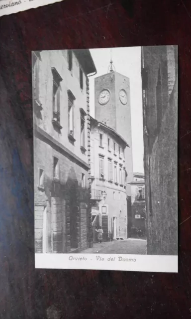 Orvieto - Via Del Duomo Paesani Animata. 1920