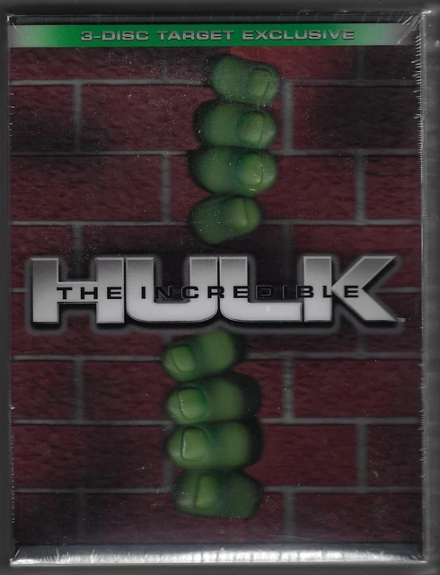 Hulk Target THE INCREDIBLE HULK 3 Disc Target Exclusive DVD SET Hulk Breaking ...