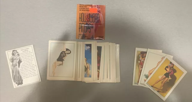 COMPLETE Set of 50 Hollywood Pinups Premium Trading Cards +PROMO CARDS (1994)