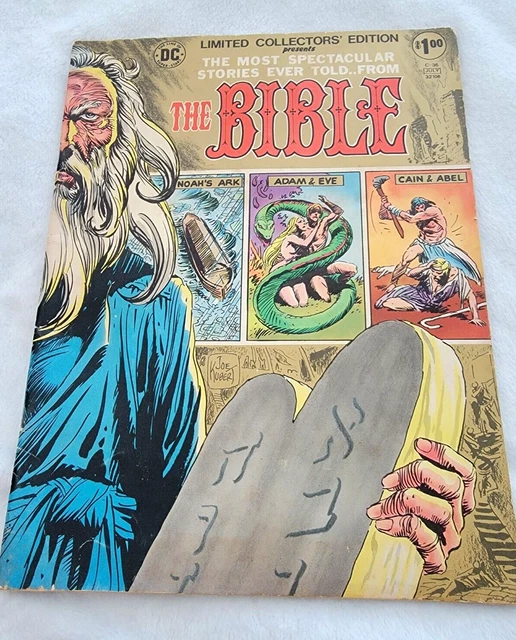 1975 DC Oversized Comic Book The Bible Limited Collectors Edition C-36 July