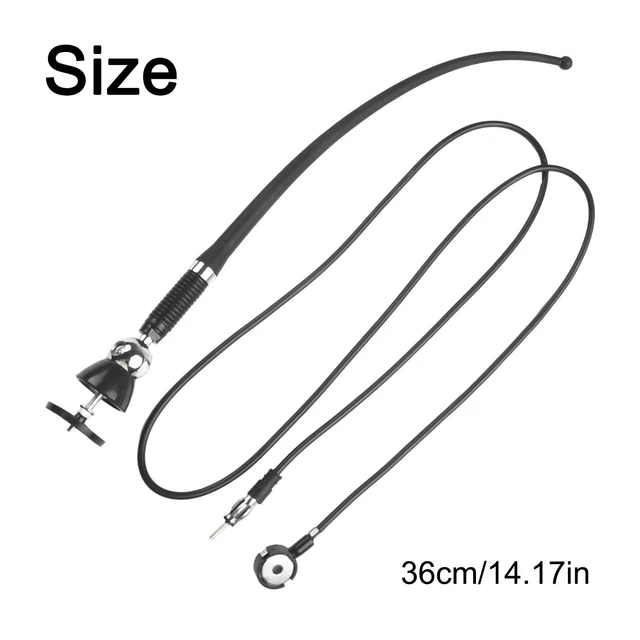 Lot 2 Mâts Antenne Court 3 Cm Toit Voiture - Universel Alliage Aluminium